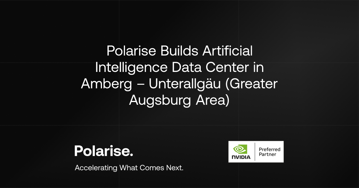 Visualization of Polarise's sovereign AI data center project in Bavaria